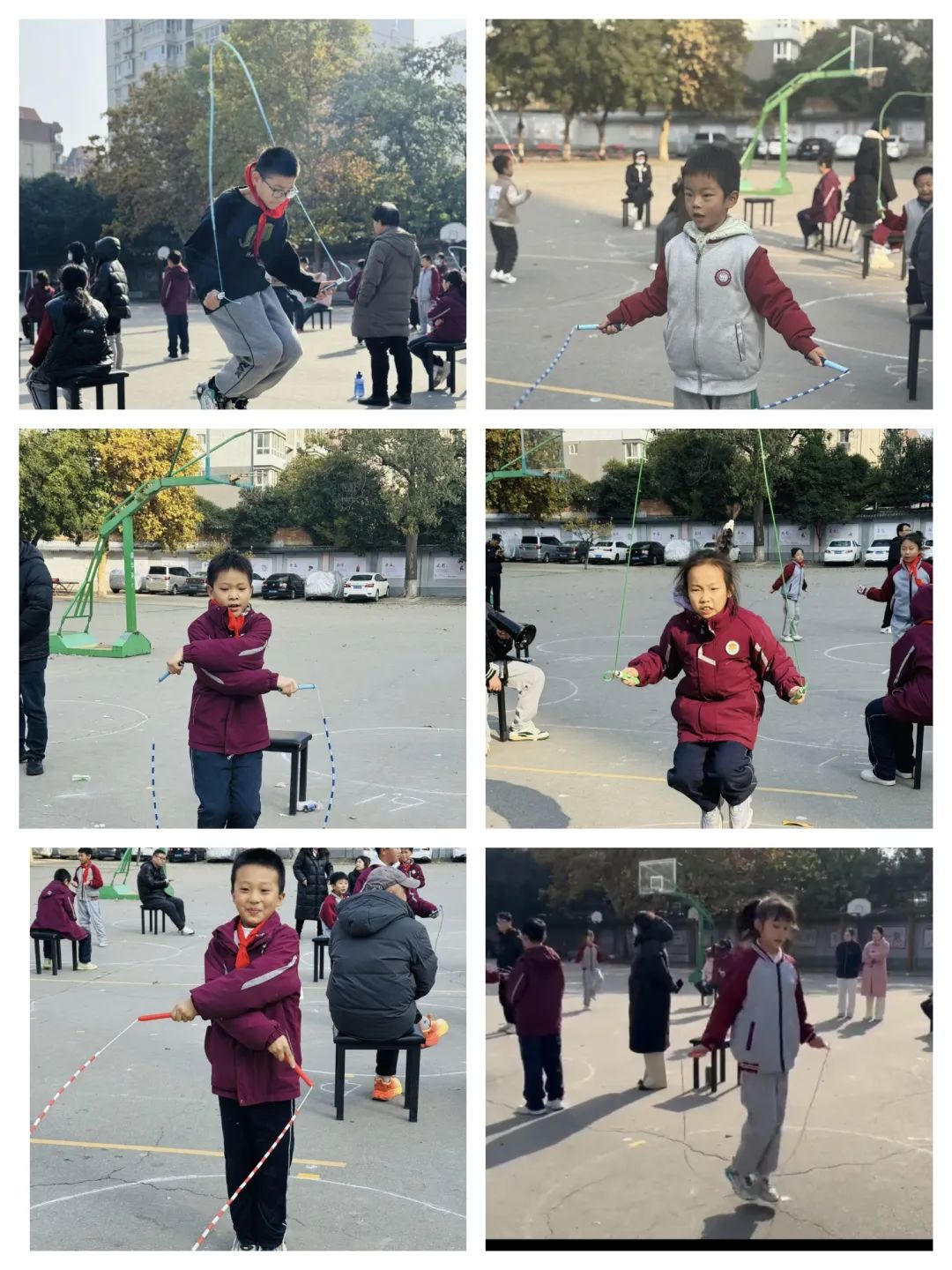 未央区枣园小学举行2024年冬季三跳运动会(图9)